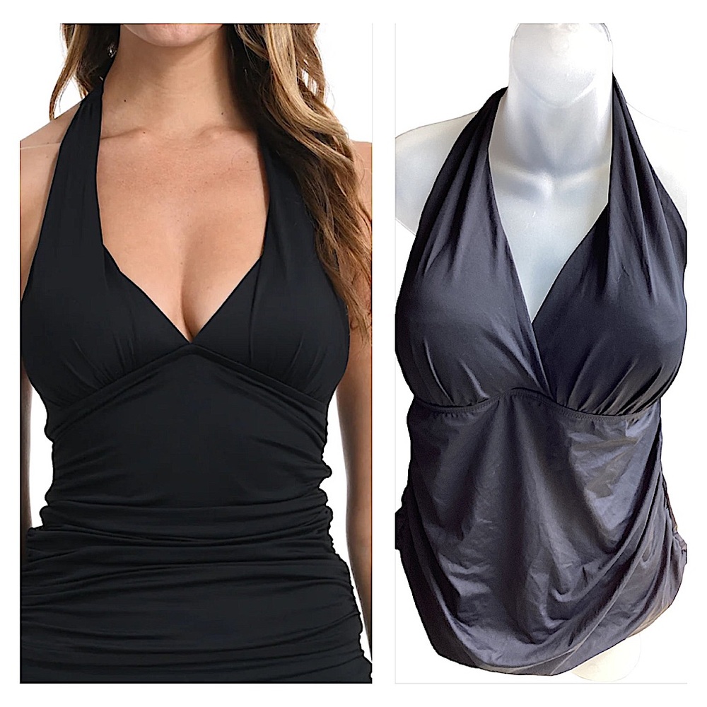La Blanca Island Goddess Halter Top. B17